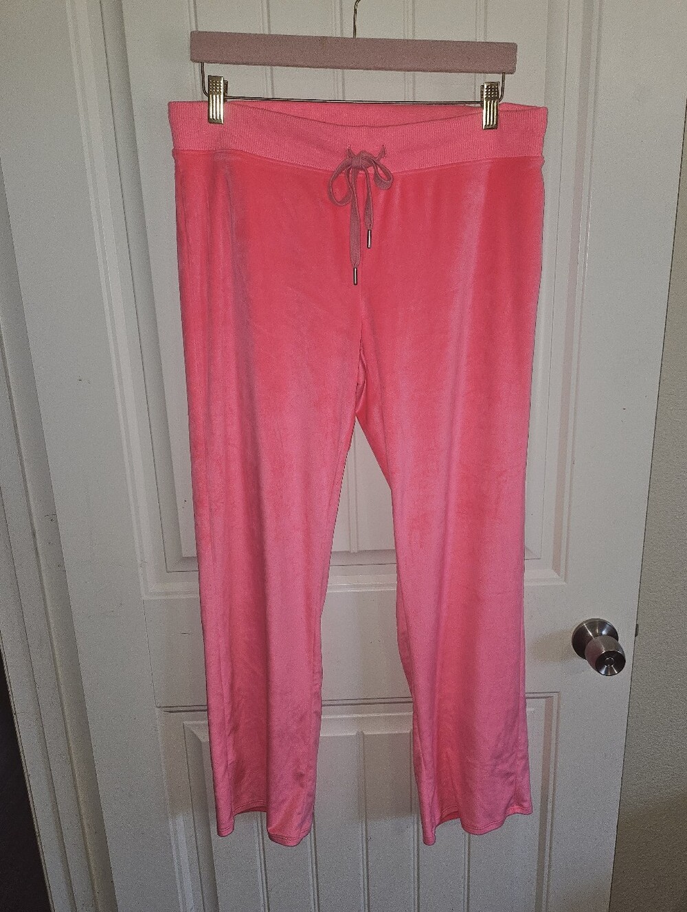 Aerie‎ Dreamy Velour Pants Size Large Bright Hot Pink